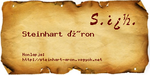 Steinhart Áron névjegykártya