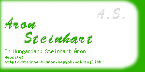 aron steinhart business card